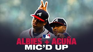 Hilarious Ronald Acuña Jr and Ozzie Albies micd up at Spring Training game [upl. by Reinert]