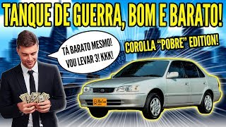 COROLLA ANTIGO  BARATO INDESTRUTÍVEL e COMPLETO Avaliação [upl. by Adnorahs640]