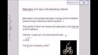 A level Medical Physics  X rays  attenuation part 1 [upl. by Kosaka]