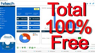 Free Billing Software with GST  Hitech Billing Software Full Version [upl. by Einittirb]