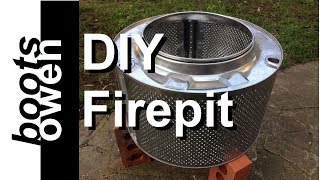 Make a washing machine drum firepit [upl. by Bergren56]