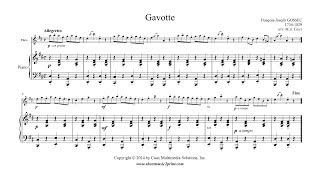 Gossec  Gavotte in D Major  Flute [upl. by Gniw70]