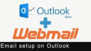 BusinessCompany Mail Setup over Outlook 2016 [upl. by Aihsatan]