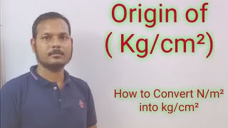 How to Convert N\M2 into kg\cm2 [upl. by Crescen]