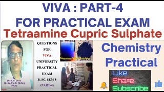 Viva Part4 For Practical Exam chemistry practical UGC CSIR NET Exam [upl. by Tteragram312]