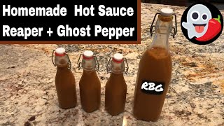 How To Make Ghost Pepper  Carolina Reaper Hot Sauce [upl. by Aivon457]