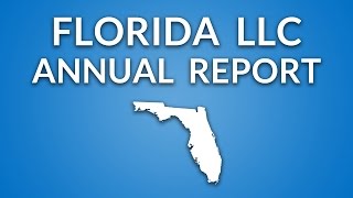 Florida LLC  Annual Report [upl. by Suiradal]