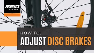 HOW TO Adjust Disc Brakes [upl. by Joab]