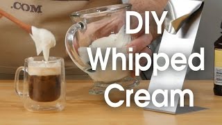 DIY whipped cream in 60 seconds [upl. by Kingsly]