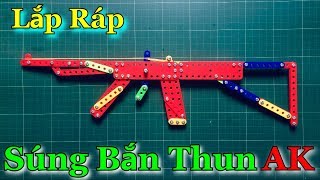 Hướng dẫn lắp ráp Súng Bắn Dây Thun AK47 đẹp  How to Make a Rubber Band Gun AK47   Tiến Crazy [upl. by Jeremiah]