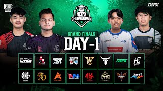 PUBG Mobile NEPX Showdown  Grand Finals Day 1 [upl. by Aerdnaxela320]