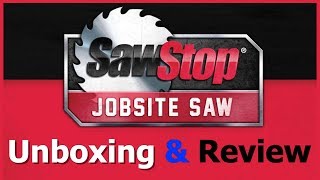 SawStop Jobsite Saw Unboxing amp 5 Month Review [upl. by Noek]