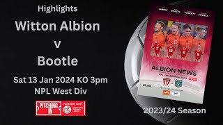 Witton Albion v Bootle Match Highlights 4K [upl. by Eelaroc]