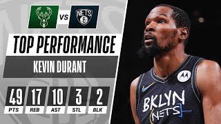 Kevin Durants 49PT TripleDouble Powers Nets to Game 5 W 🤯 [upl. by Turpin]