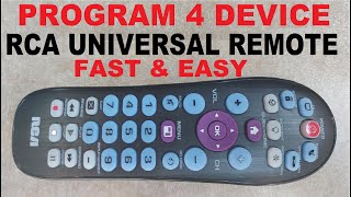 RCA Universal Remote CRCR414BHE Programming with TV [upl. by Ylak]