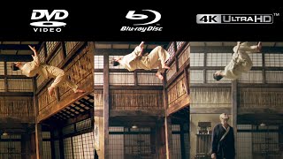 The Matrix Resolutions  DVD vs BLURAY vs 4K  Kung Fu Fight Scene Format Comparison [upl. by Aven]