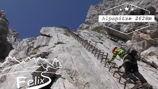 Klettersteig Alpspitze B 2628m mit Kindern 2015 [upl. by Ssac]