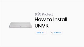 How to Install Ubiquiti UniFi Protect UNVR [upl. by Aehsel847]