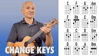 Play Songs in Different Keys  Ukulele Lesson [upl. by Lightfoot]