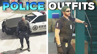 GTA 5 Online How to Get All Cop  Police Outfits in The Chop Shop DLC [upl. by Ahtel]