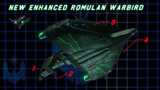 Enhanced Romulan Dderidex BattleCruiser  Bow to Stern Features [upl. by Kaylil851]