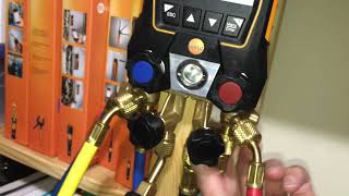 Testo 557S vacuum decay test using the Bluetooth Testo 552i Why U don’t use refrigerant hoses [upl. by Uhile]