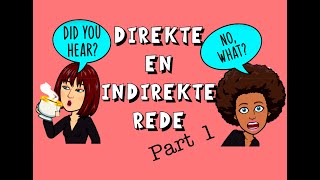 Direkte en indirekte rede Part 1 explained in English  Afrikaans FAL [upl. by Michale263]