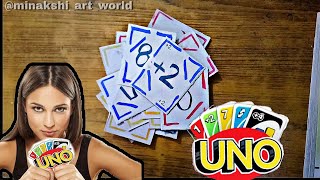 HOW TO MAKE DIY UNO CARDS AT HOME  BY minakshiartworld  PLAY UNO CARDS IN THIS LOCKDOWN [upl. by Aoniak493]