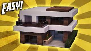 Minecraft How To Build A Small Modern House Tutorial 17 [upl. by Thornton485]