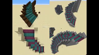 Curved Staircase Minecraft Tutorial [upl. by Arahs]