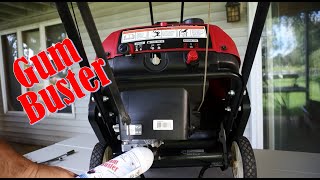 Honda Snowblower Wont Start Quick Easy Fix with GumBuster by CleanCarburetor [upl. by Nosirrag]