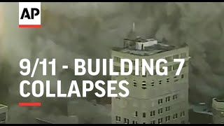 Building weakened by WTC attack collapses [upl. by Rolat]