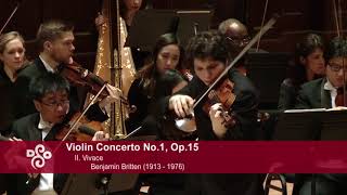 Augustin Hadelich  Britten Violin Concerto JukkaPekka Saraste Detroit Symphony LIVE [upl. by Jemina]