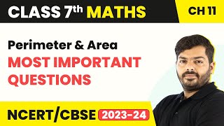 Perimeter and Area  Most Important Questions  Class 7 Maths Chapter 11 [upl. by Tayib]