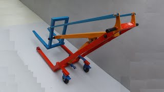 Make A Handle Forklift At Home  Easy To Make And Very Useful For Workshop [upl. by Littell]