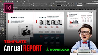 Annual Report Template for Adobe InDesign [upl. by Nerahs]