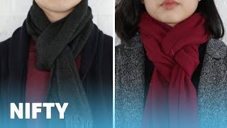 9 Classy Ways To Wear A Winter Scarf [upl. by Abe]