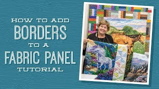 How to Add Borders to a Quilt Panel [upl. by Engvall899]