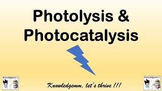 Photocatalysis amp photolysis  Advanced oxidation process  wastewater treatment  Physical treatment [upl. by Adniralc]