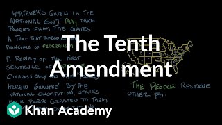 The Tenth Amendment  The National Constitution Center  US government and civics  Khan Academy [upl. by Oleic]