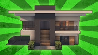 Minecraft How To Build A Small Modern House Tutorial 8 [upl. by Jarita]