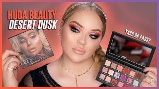 HUDA BEAUTY DESERT DUSK PALETTE Review  Swatches [upl. by Lothario448]