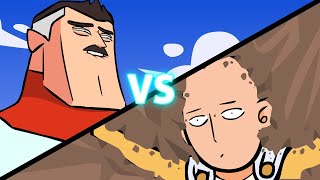 Saitama vs Omniman [upl. by Atilehs]