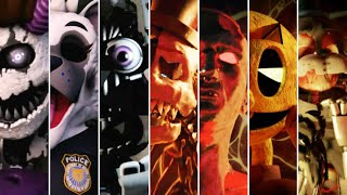 Animators Hell 1 amp 2  All Jumpscares  Animatronics [upl. by Harland397]