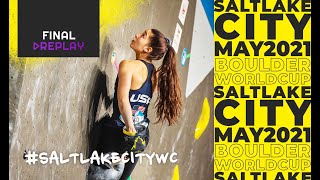 IFSC World Cup Salt Lake City 2021  Boulder finals [upl. by Asfah]