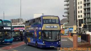 Buses around Leeds City Centre March 2017 [upl. by Gulick]