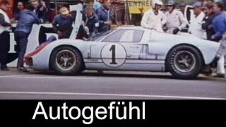 24 hours of Le Mans 1966 heritage footage with Ford GT rediscovered [upl. by Anerahs]