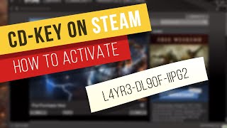 Tutorial How to activate a game cdkey on Steam [upl. by Ydnab564]