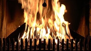 Burning Fireplace with High Quality Crackling Fire Sounds Real Time Full HD Recording [upl. by Zacharie819]