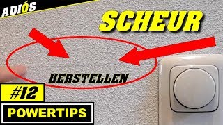 SCHEUREN IN MUUR REPARERENhandig trucje Powertip12 [upl. by Edylc]